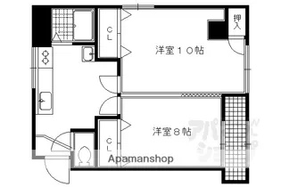 葛城マンション【403号室】の間取り