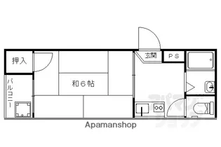 ヴィラポレール【303号室】の間取り