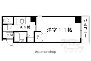 ホライズン衣棚【601号室】の間取り