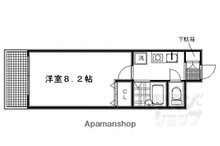 第4マインたなべ【402号室】の間取り