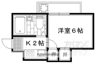コーポ姉小路【201号室】の間取り