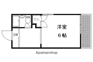 シェアフラット岩倉【1階】の間取り