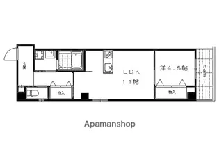 MEZZO御池【702号室】の間取り