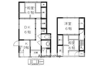 京都府京都市左京区静市市原町【一戸建】の間取り
