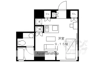 COTO GLANCE御所北【207号室】の間取り