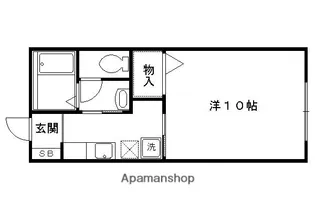 グランシード衣笠【108号室】の間取り