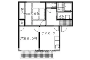 ハイツプレオネ【102号室】の間取り