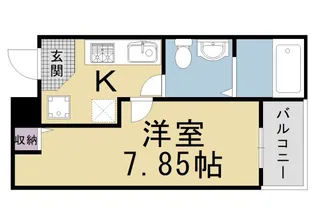 サントス堀川紫明【301号室】の間取り