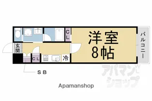 京都府京都市上京区菱屋町中筋通浄福寺東入【マンション】の間取り