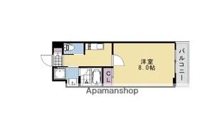 京都府京都市北区紫竹下竹殿町【マンション】の間取り
