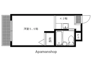 日の出ハイツ【2階】の間取り