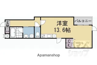 グランレブリー烏丸御池【501号室】の間取り