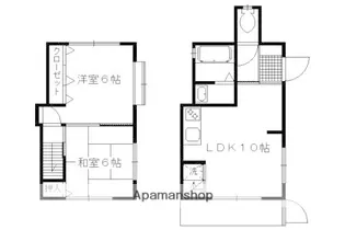 京都府京都市北区大宮玄琢北町【一戸建】の間取り