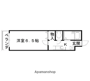 フォルム大将軍【201号室】の間取り
