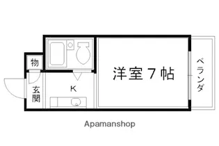 相模ヤングハイム【201号室】の間取り