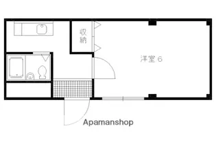 上賀茂松柏【101号室】の間取り