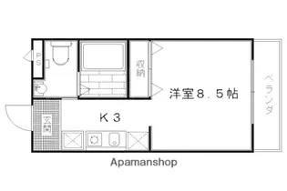 今上園マンション【205号室】の間取り