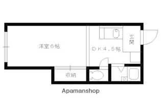 京都府京都市北区上賀茂中山町【アパート】の間取り