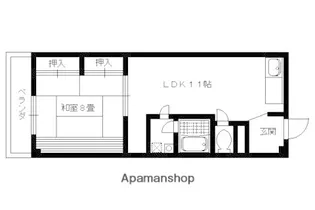 美咲ハイツ【201号室】の間取り