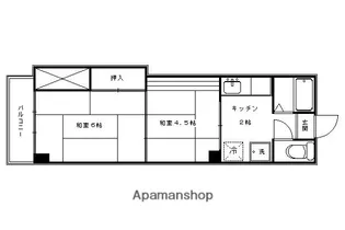 中嶋マンション【A8号室】の間取り