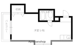 ベルヴィNADA【203号室】の間取り