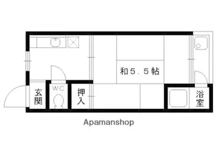 等持院マンション【105号室】の間取り