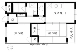 コスモ星の子ハイツ【4階】の間取り