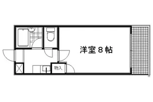 ベルヴィ武者小路【406号室】の間取り