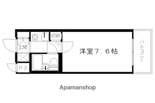 DETOMー1西陣II【208RV号室】の間取り