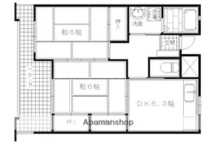 コンフォート出水【306号室】の間取り