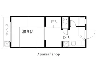 コーポ鳳瑞【408号室】の間取り