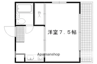 聚楽PATIO【310号室】の間取り