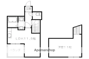 アルカス今出川【2-C号室】の間取り