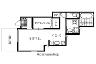 ROSE GARDEN兵庫【1階】の間取り
