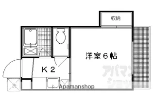 メガロンフィリア【203号室】の間取り