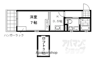 ドーリアNIJO駅東【3C号室】の間取り