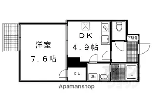京都府京都市上京区薬師町大宮通今出川下る【マンション】の間取り