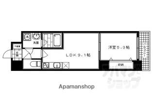 エターナルコート三条【108号室】の間取り