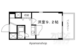 シャトレ カルム【106号室】の間取り