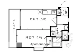 WILL21烏丸御池【806号室】の間取り