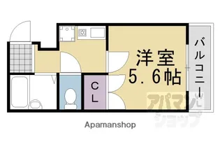 スカイロード御池【103号室】の間取り