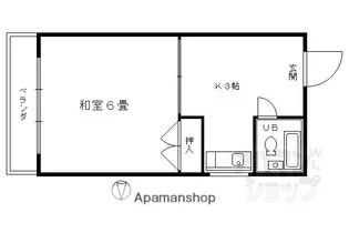 舟木ビル【3B号室】の間取り