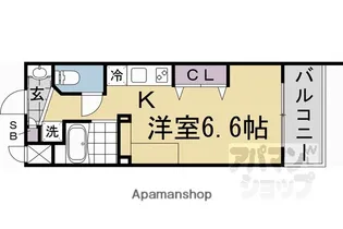 デトムワン衣笠【212RV号室】の間取り