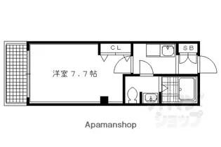 シャトー五福【101号室】の間取り