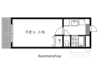 タウンルームキシ【2階】の間取り