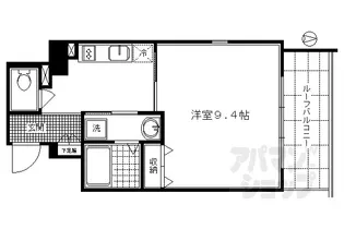 エイペックス京都西陣【308号室】の間取り