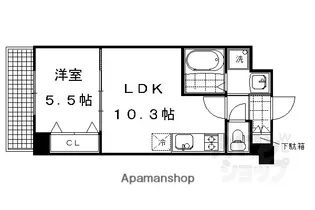 ダイヤ・パール【409号室】の間取り