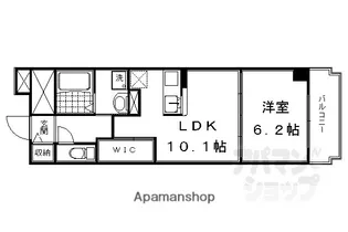 アビタシオン・オンズ・アン【105号室】の間取り