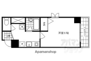 カーサ DE 古都【4-C号室】の間取り