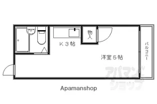 ワークスマンション【2-B号室】の間取り